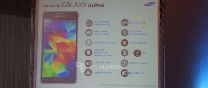 Samsung galaxy alpha specification